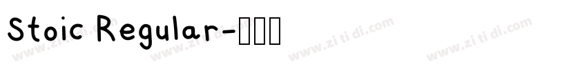Stoic Regular字体转换